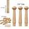Kitcheniva 25 Pcs 3.5" Shaker Pegs Oak Birch Maple Wood Wall Hanger Wall Mount Crafts DIY